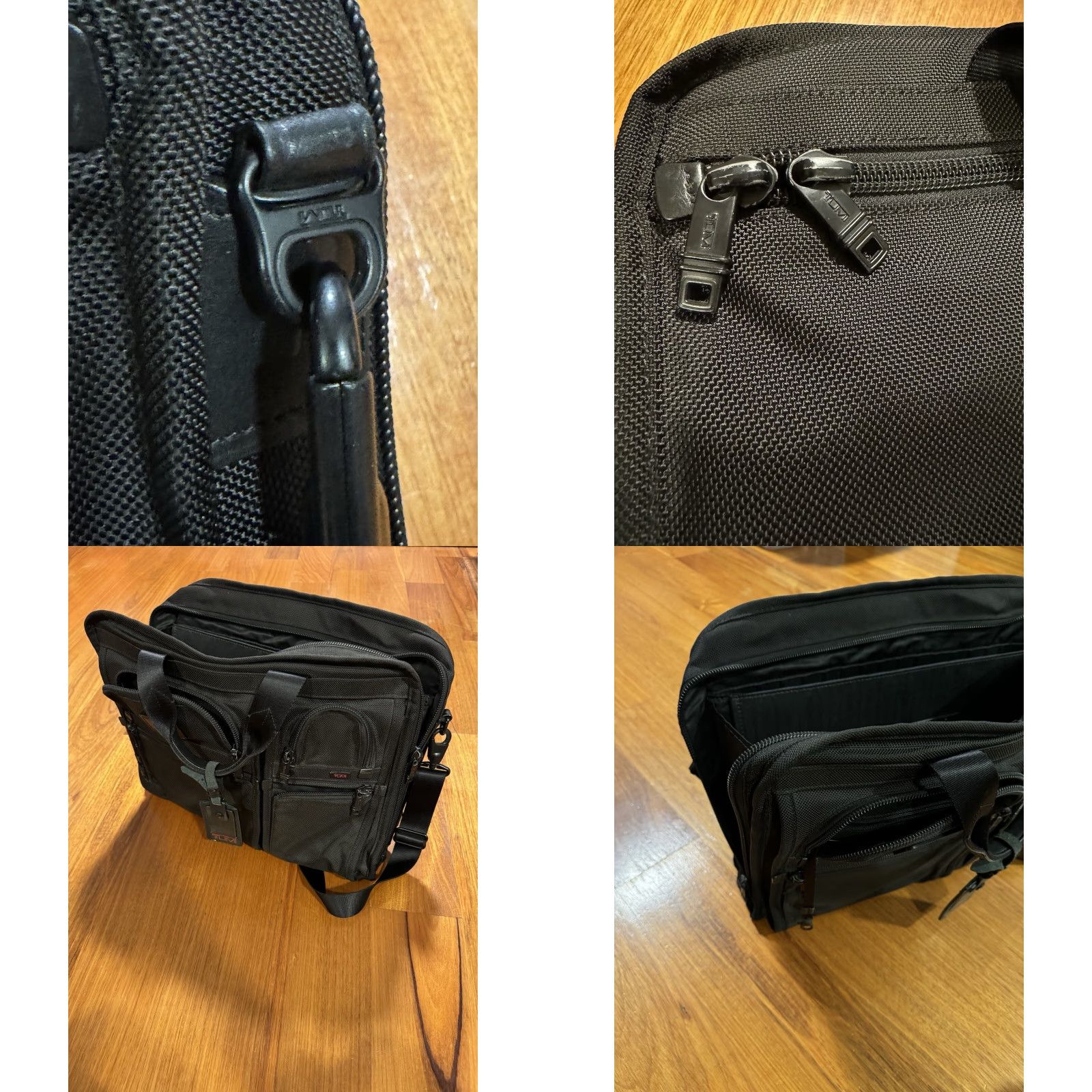Tumi Tumi Alpha Briefcase 26114DH Leather Nylon Black Laptop Bag Shoulder Bag Men Large Black Size ONE SIZE - 11 Thumbnail