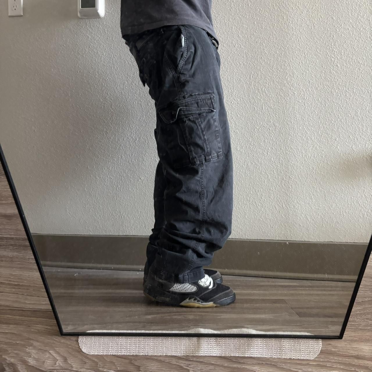 Japanese Brand Crazy Vintage Y2K/2000s Grunge Black Skater Cargo Pants! 42x29 Size US 42 / EU 58 - 2 Thumbnail