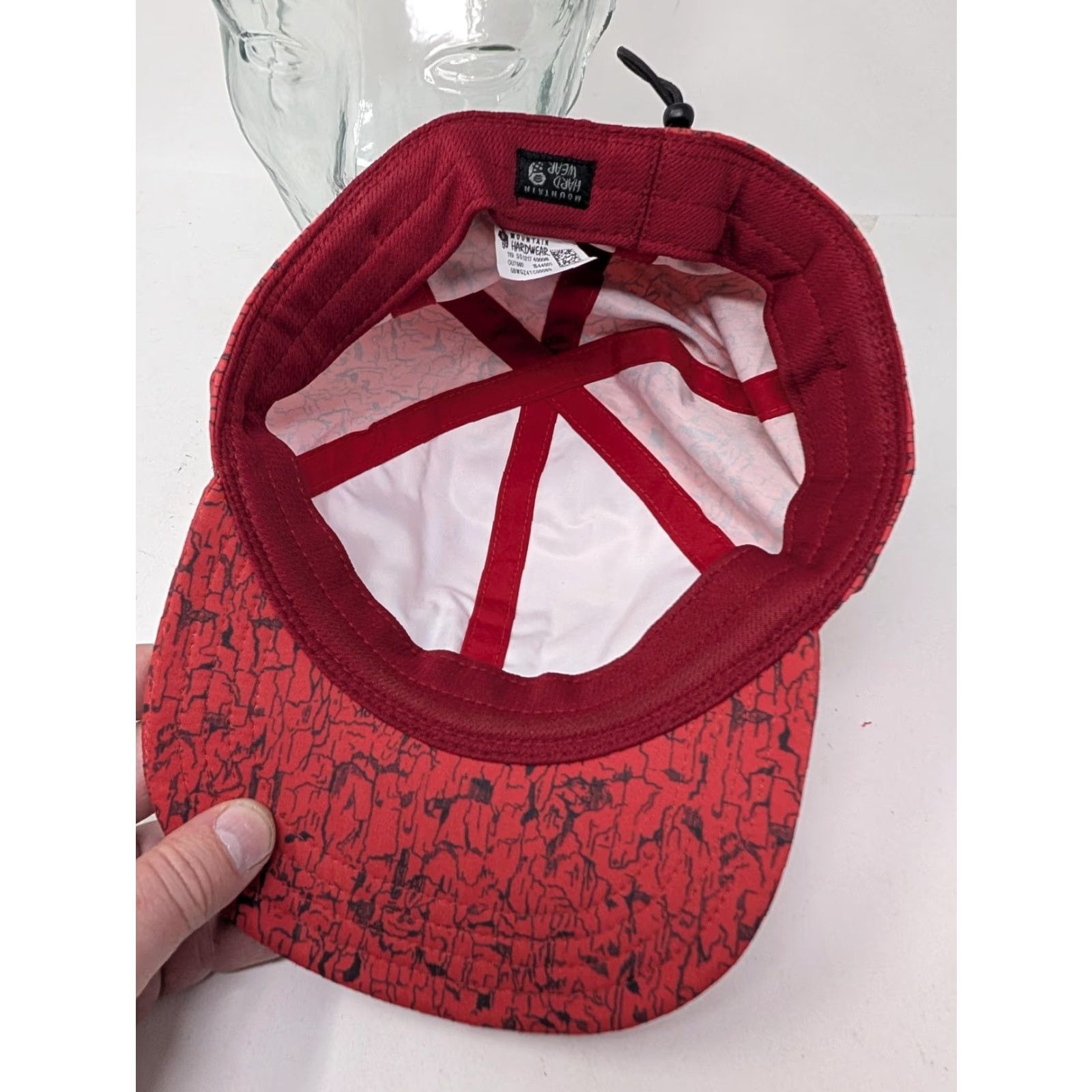 Mountain Hardwear VINTAGE Mountain Hardwear Hat 5 Panel Strap Back Mens One Size Red Geometric Adjustable Size ONE SIZE - 5 Thumbnail