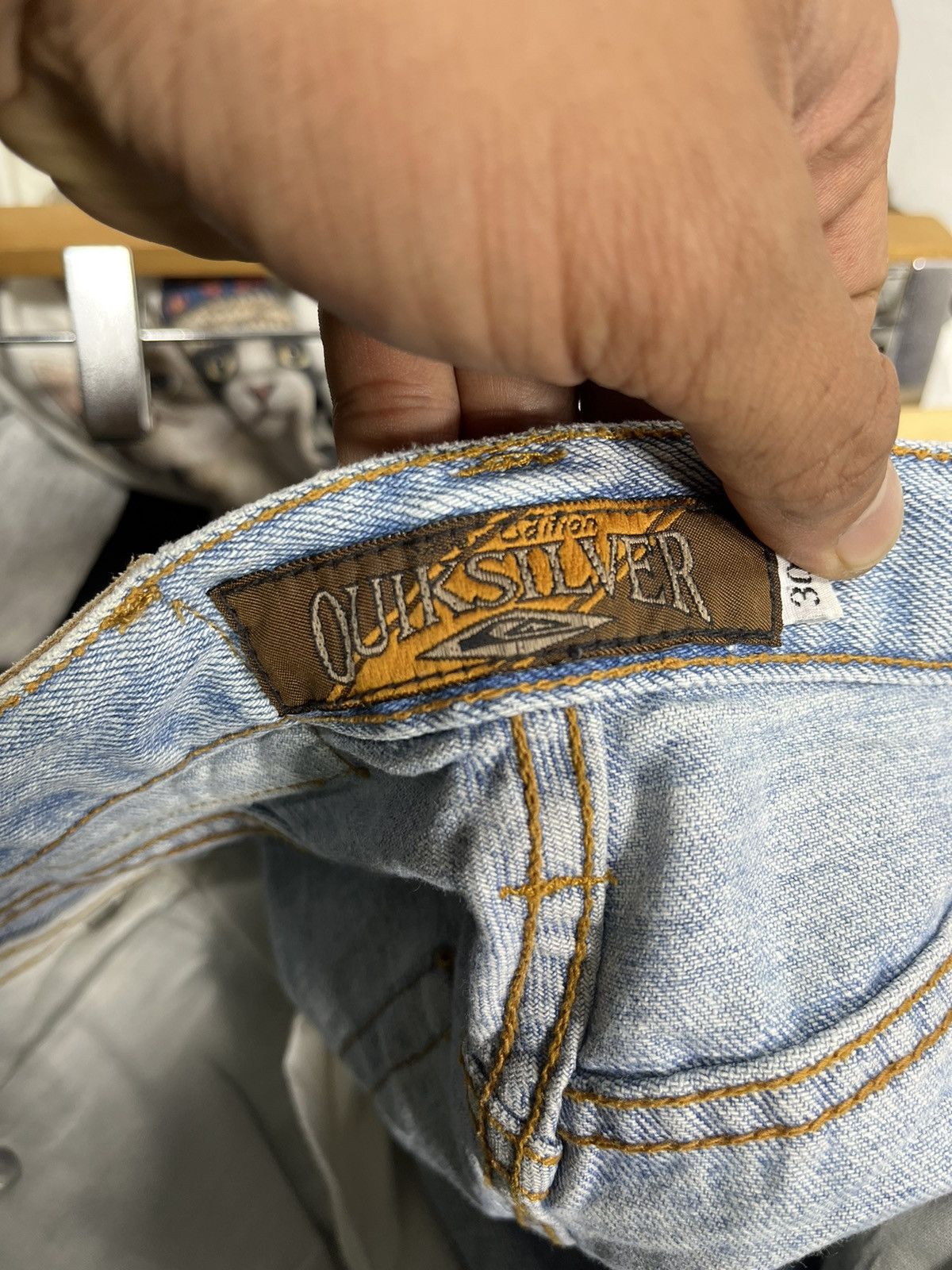 Quiksilver Vintage Shorts Pants Jeans Quiksilver 🏄‍♂️ Size US 30 / EU 46 - 11 Thumbnail