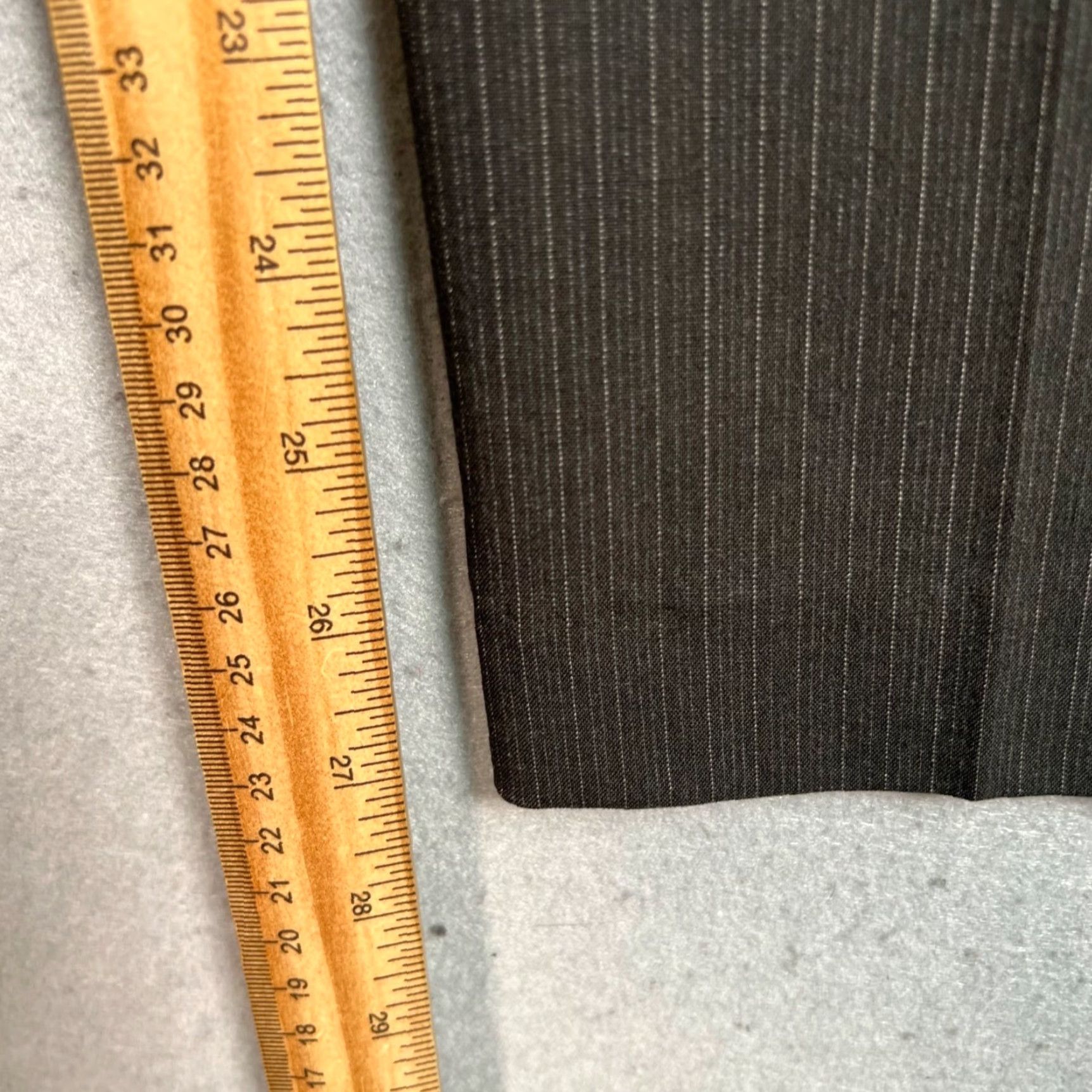 Calvin Klein Calvin Klein Womens Slim Fit Dress Pants Charcoal Pinstripe Riley Trousers Size 28" / US 6 / IT 42 - 7 Thumbnail