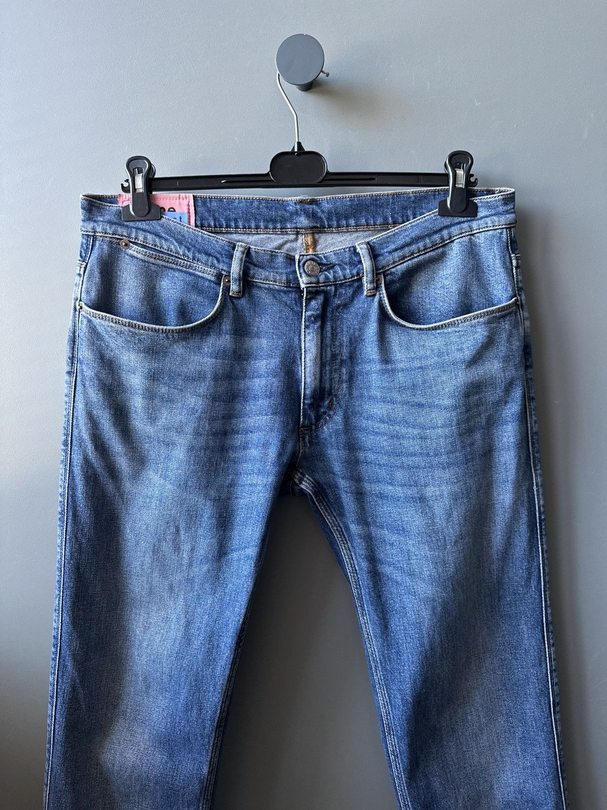 Acne Studios Acne Studios Max Mid Blue Denim Pants Size 34x32 Size US 34 / EU 50 - 2 Thumbnail
