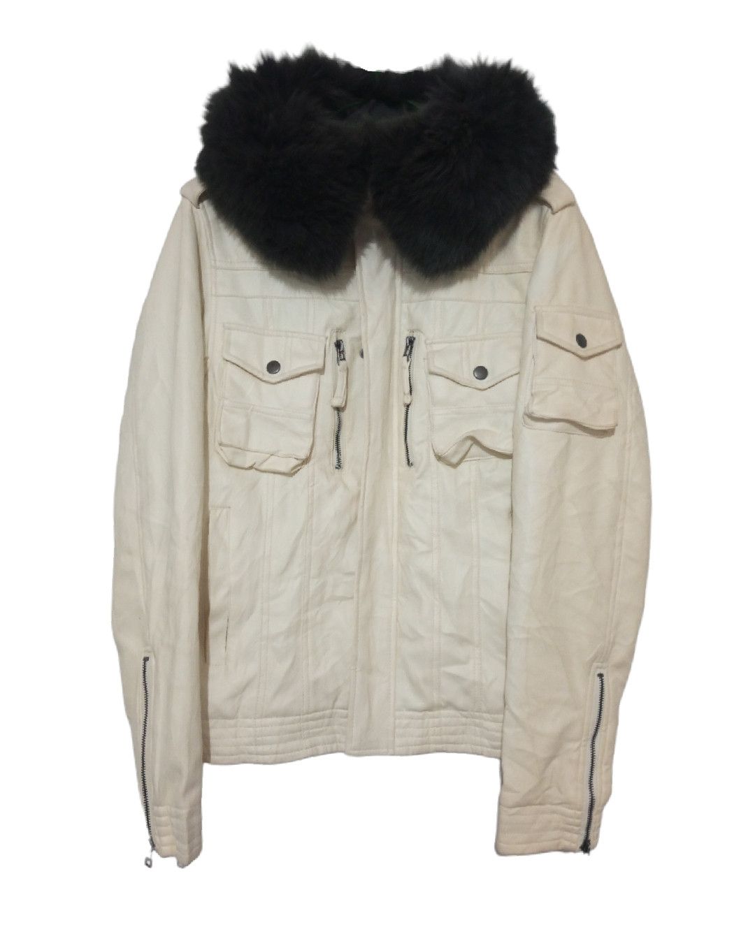 If Six Was Nine × Le Grande Bleu (L.G.B.) Vintage Fur Leather ifsixwasnine LGB style Size US M / EU 48-50 / 2 - 1 Thumbnail