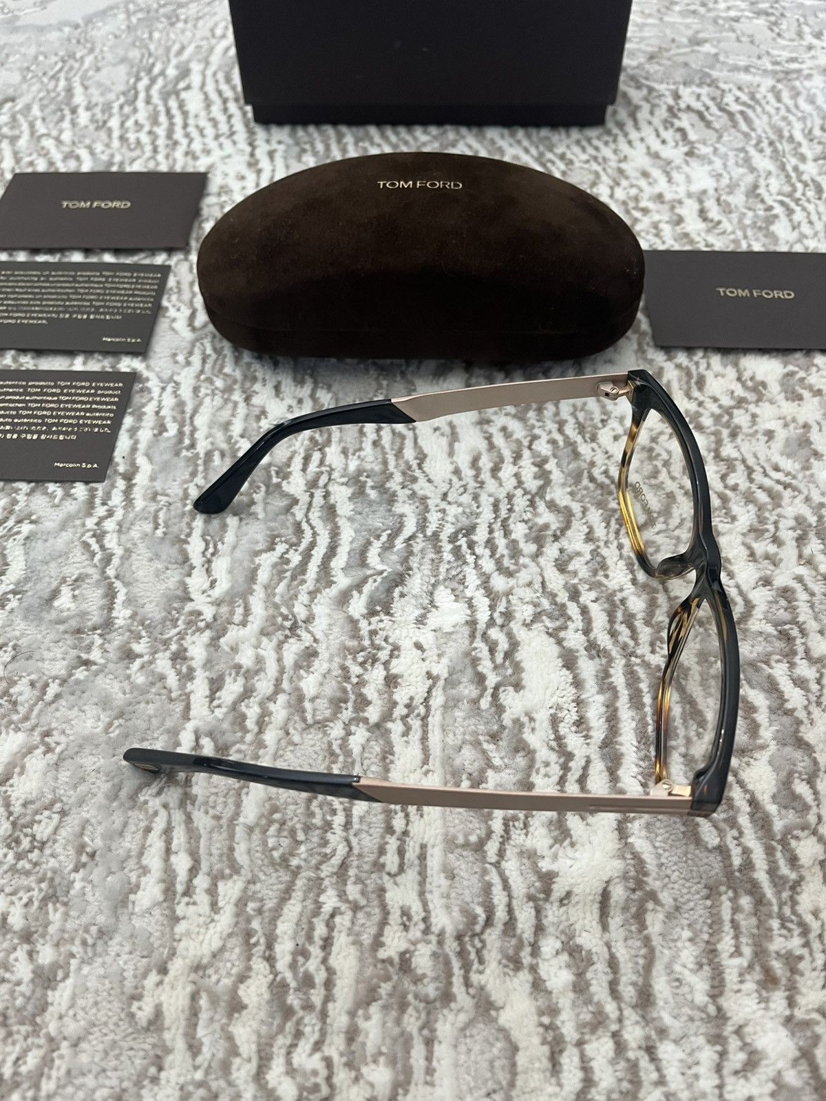 Tom Ford Tom Ford Square Block Black & Tourtise Optical Frames Glasse Size ONE SIZE - 4 Thumbnail