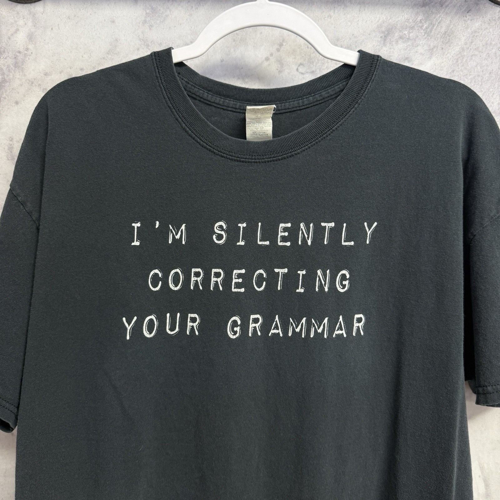 Vintage Vintage Funny Saying Words T Shirt “Silently Correcting Size US XL / EU 56 / 4 - 1 Thumbnail