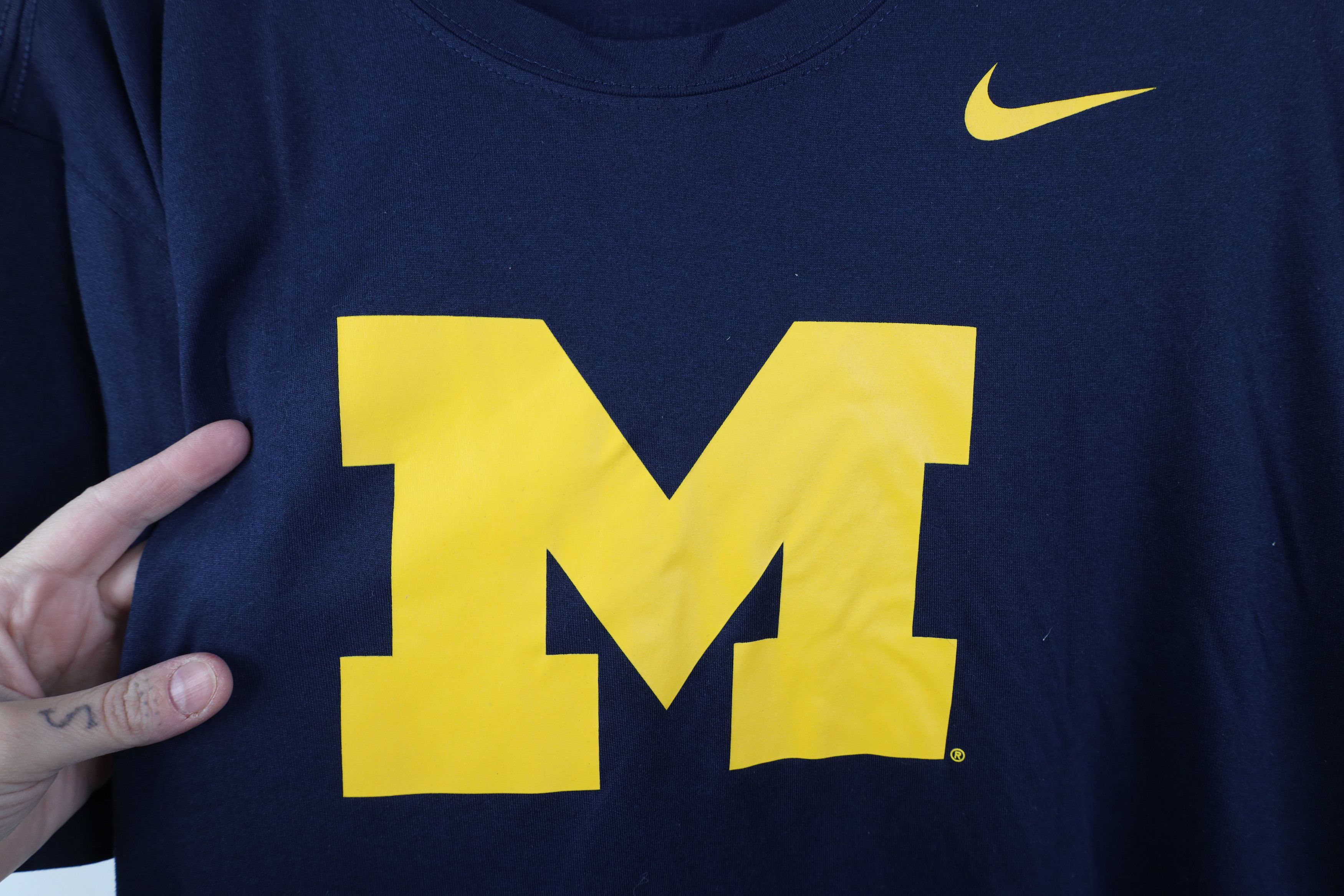 Nike Nike University of Michigan Football Short Sleeve T-Shirt Size US XL / EU 56 / 4 - 4 Thumbnail