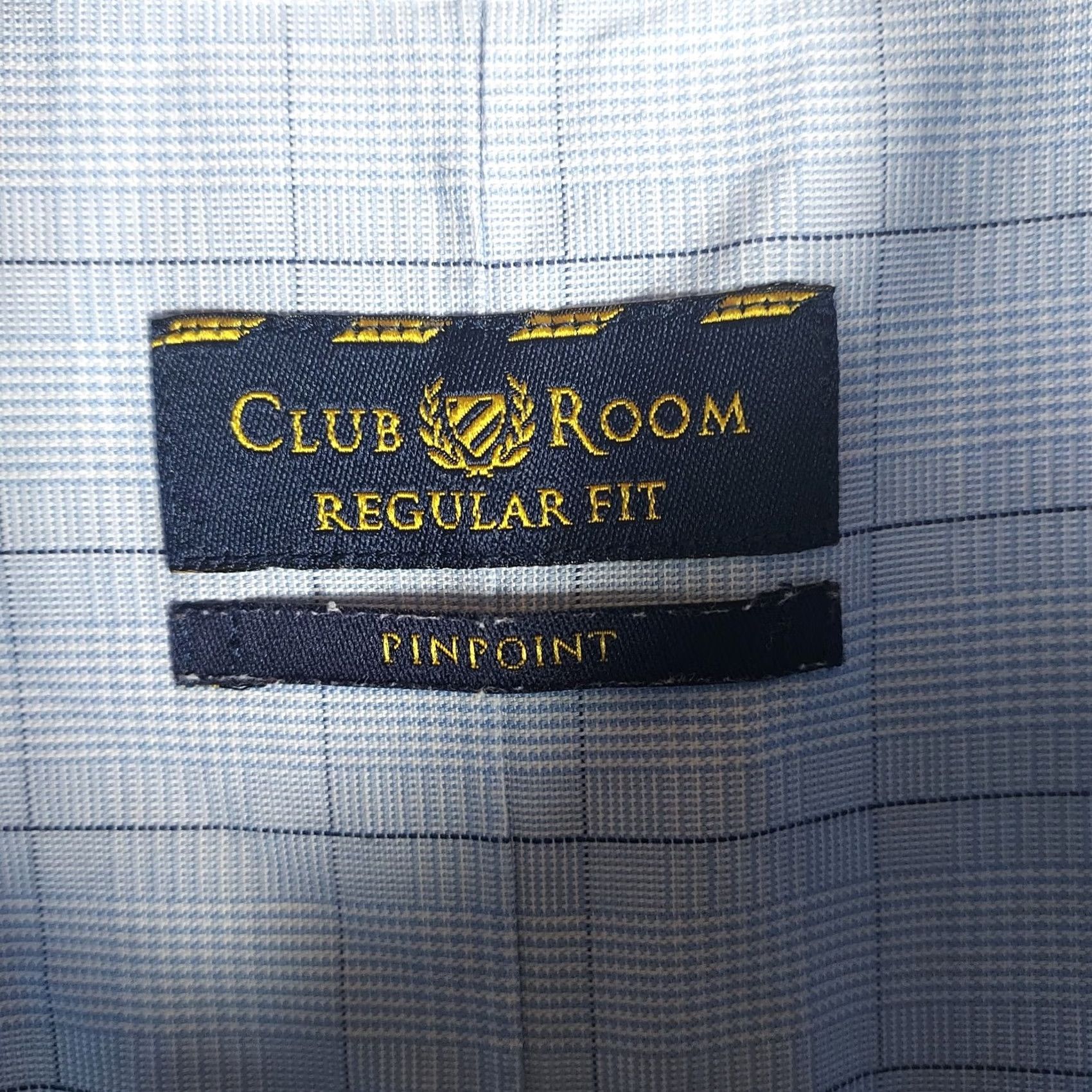 Club Room Club Room Men's Blue Check Pinpoint Cotton Shirt Regular Fit Collared Button Long Sleeve Business Adult 16.5 32/33 Size US XL / EU 56 / 4 - 4 Thumbnail