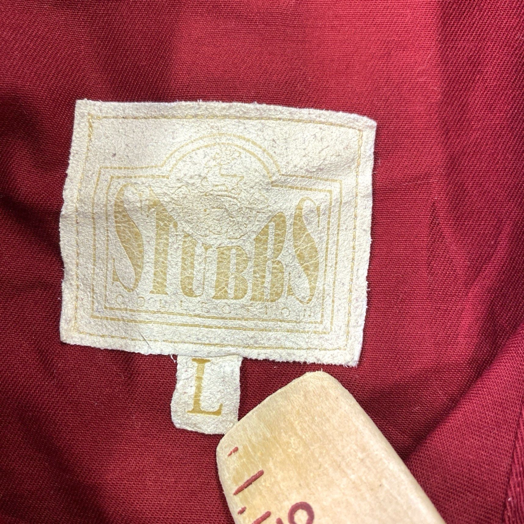 Vintage VINTAGE Stubbs & Wootton Red Corduroy Western Shirt Jacket Large Mens Regular Button-Up Long Sleeve Size US L / EU 52-54 / 3 - 3 Thumbnail