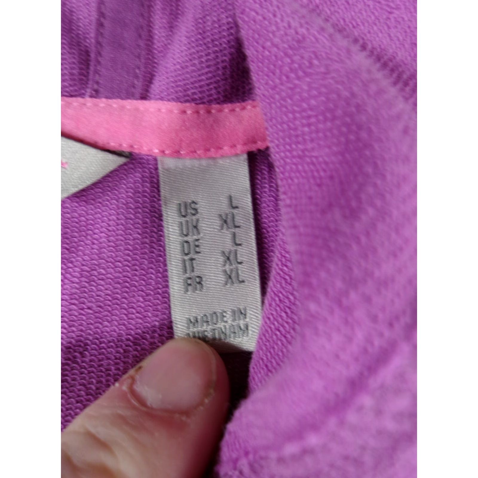 Isaac Mizrahi Isaac Mizrahi Sweatshirt Dress Women L Purple Hooded Short Sleeve Cotton Modal Spandex Solid T-Shirt Dress Size L / US 10 / IT 46 - 7 Thumbnail