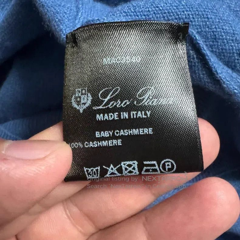 Loro Piana Loro Piana size 60 Blue Knit Sweater Size US XXS / EU 40 - 4 Thumbnail