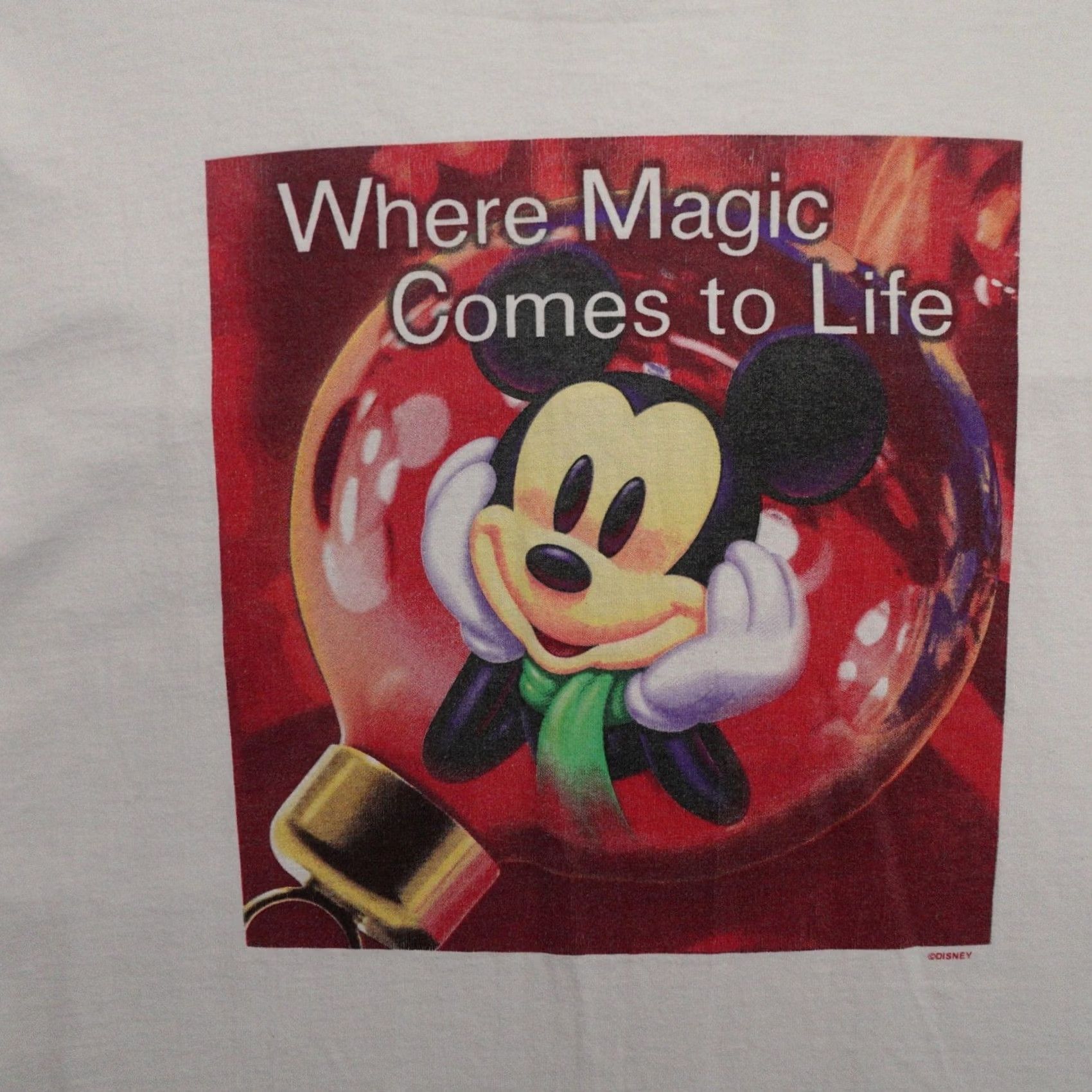 Disney VINTAGE Disney Tshirt Adult Medium Mickey Mouse 90s Where Magic Comes Size US M / EU 48-50 / 2 - 2 Thumbnail