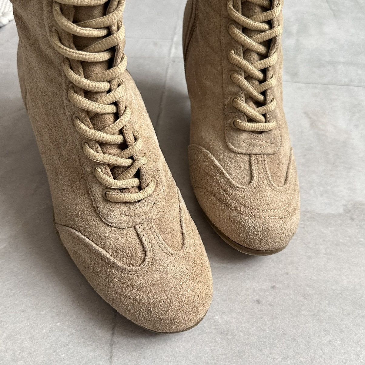 New Rock Cyber Y2K Moto Boots Kitten Heels Prada Miu Miu Vibe Size US 8 / IT 38 - 8 Thumbnail