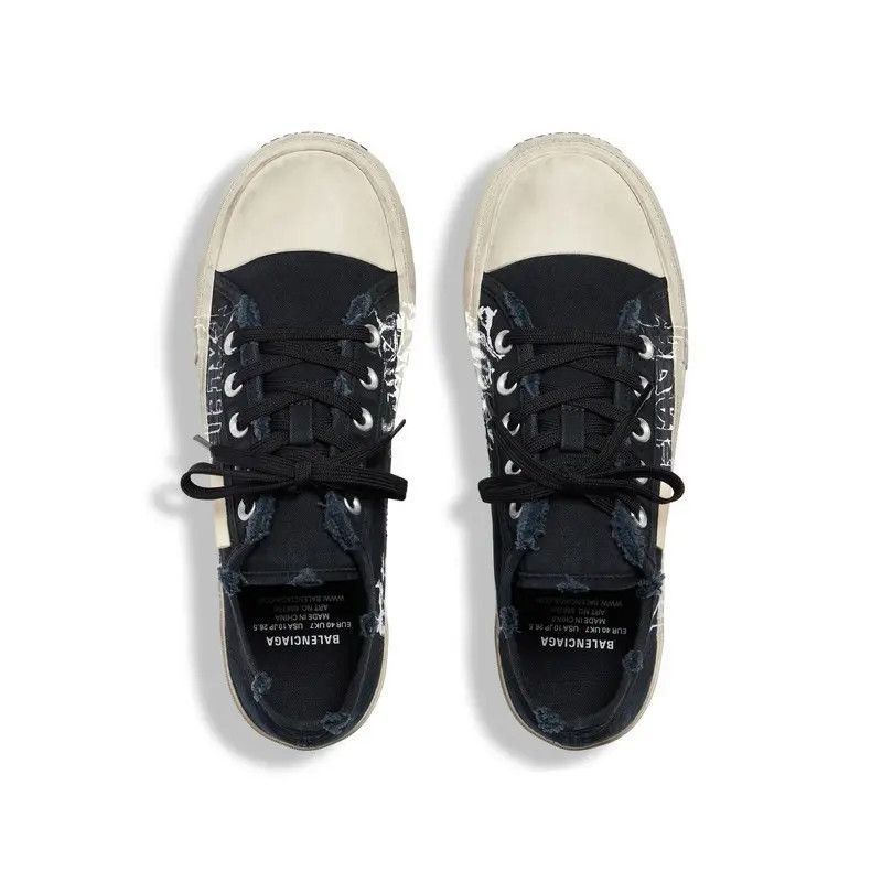 Balenciaga o1mt1gz0325 Paris Low Top Sneakers DIY Metal in Black Size US 11 / EU 44 - 5 Thumbnail