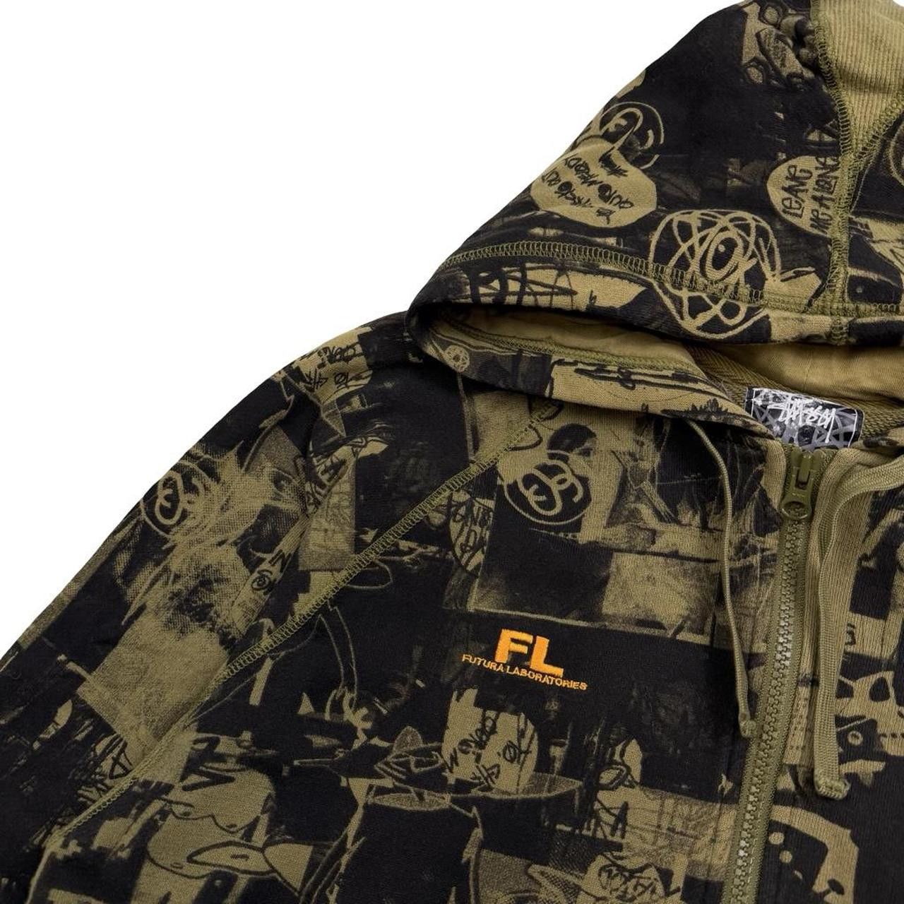 Stussy Vintage 2000s Stussy x Futura Laboratories Hoodie - Large Size US L / EU 52-54 / 3 - 4 Thumbnail