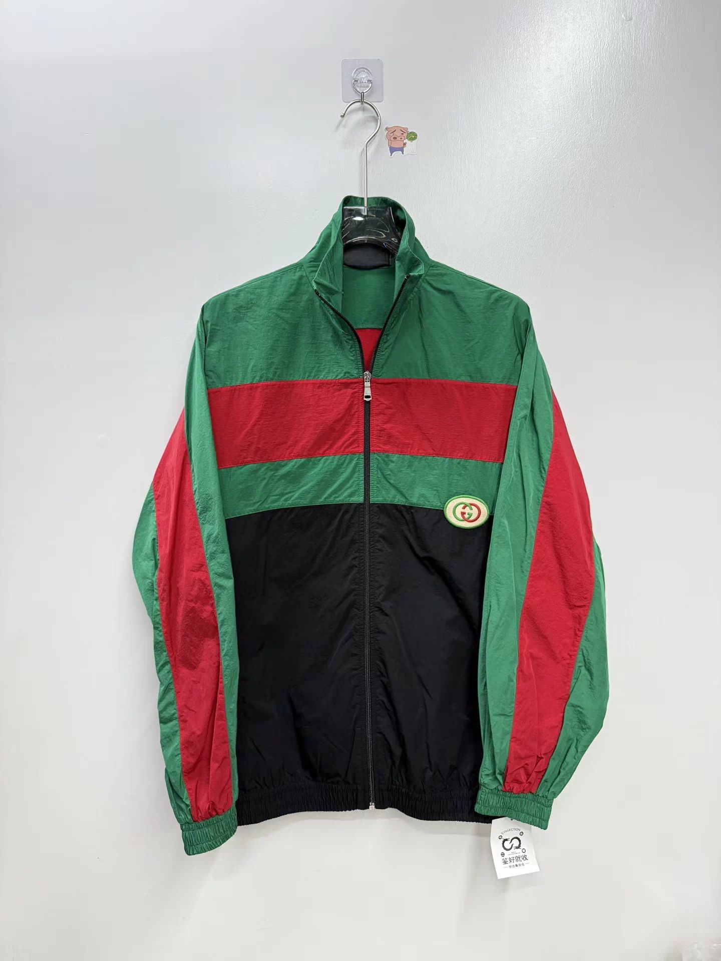 Gucci Gucci red green colorblock school jacket S new worn once Size US S / EU 44-46 / 1 - 1 Thumbnail