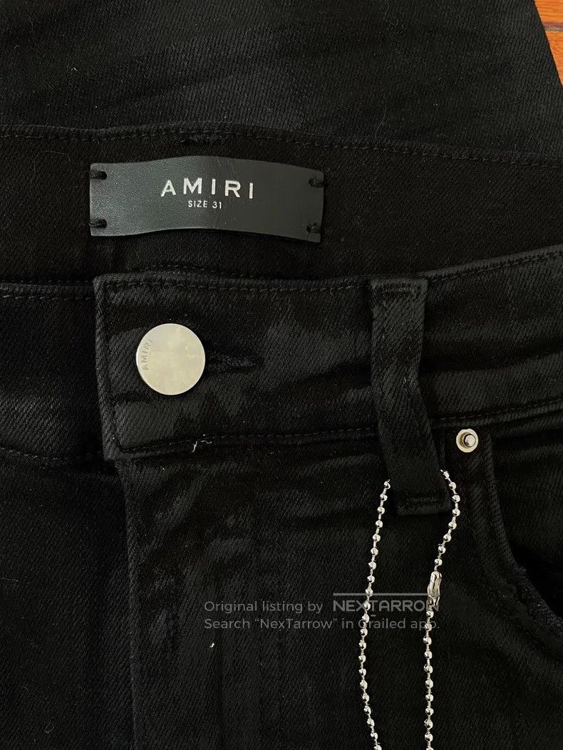 Amiri Amiri Patchwork Ripped Denim Pants Size US 31 - 3 Thumbnail
