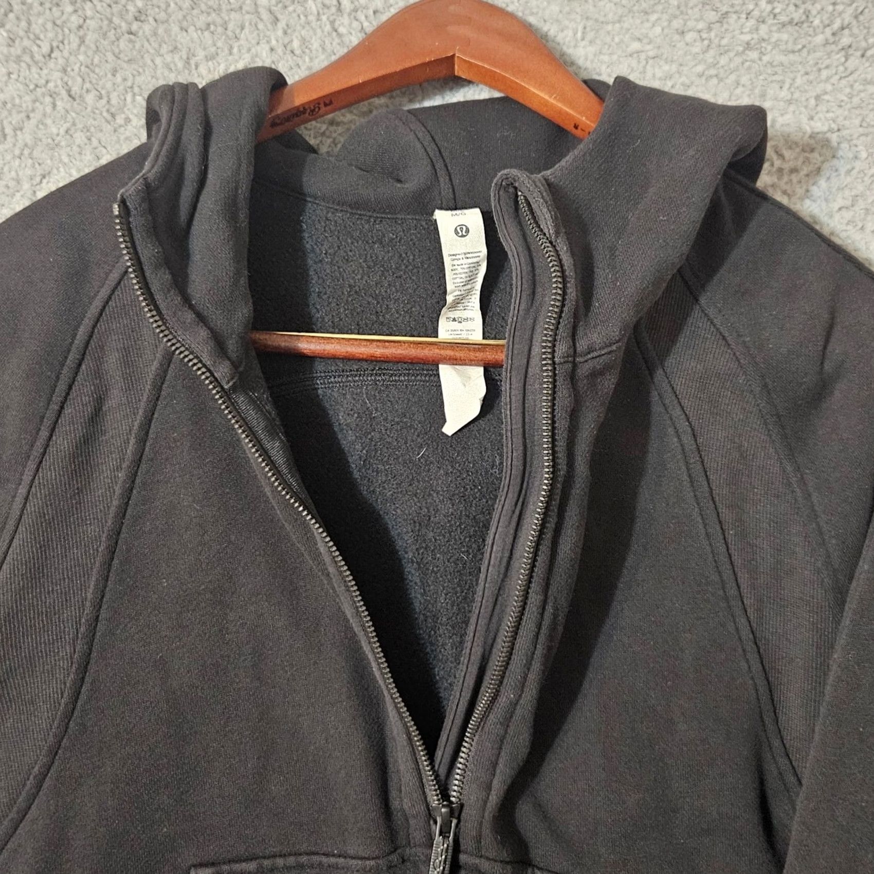 Lululemon Lululemon Hoodie Oversized 1/2 Zip Black M/L Size M / US 6-8 / IT 42-44 - 3 Thumbnail