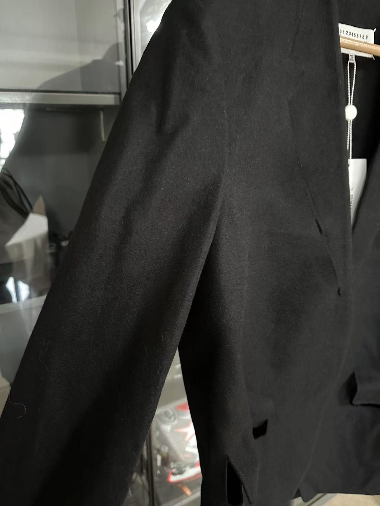 Maison Margiela Maison Margiela Collarless wool-cut suit jacket 2501-Nextar Size US M / EU 48-50 / 2 - 6 Thumbnail