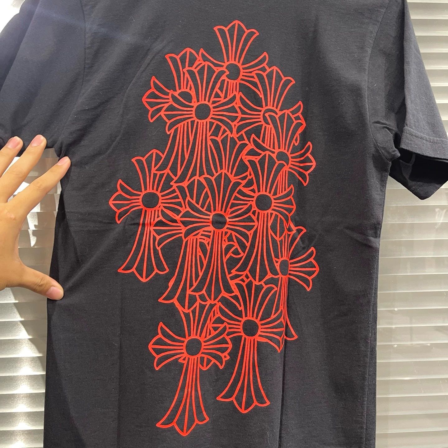 Chrome Hearts Chrome Hearts Back Red Phantom Cross Short Tee Size S / US 4 / IT 40 - 6 Thumbnail