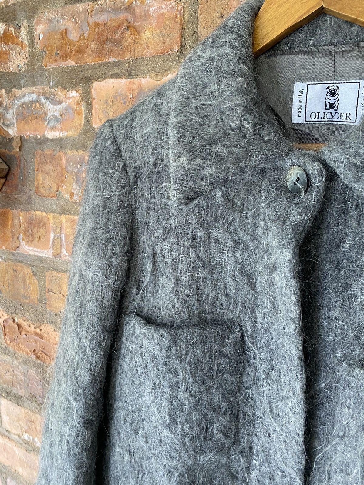 Valentino 1990s Oliver by Valentino MOHAIR long Jacket Size M / US 6-8 / IT 42-44 - 7 Thumbnail