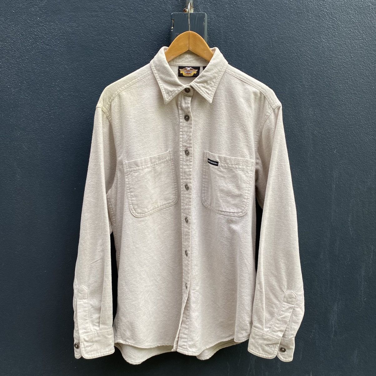 Harley Davidson HARLEY-DAVIDSON Men Long-Sleeve Soft Flannel Shirt Size US M / EU 48-50 / 2 - 2 Thumbnail