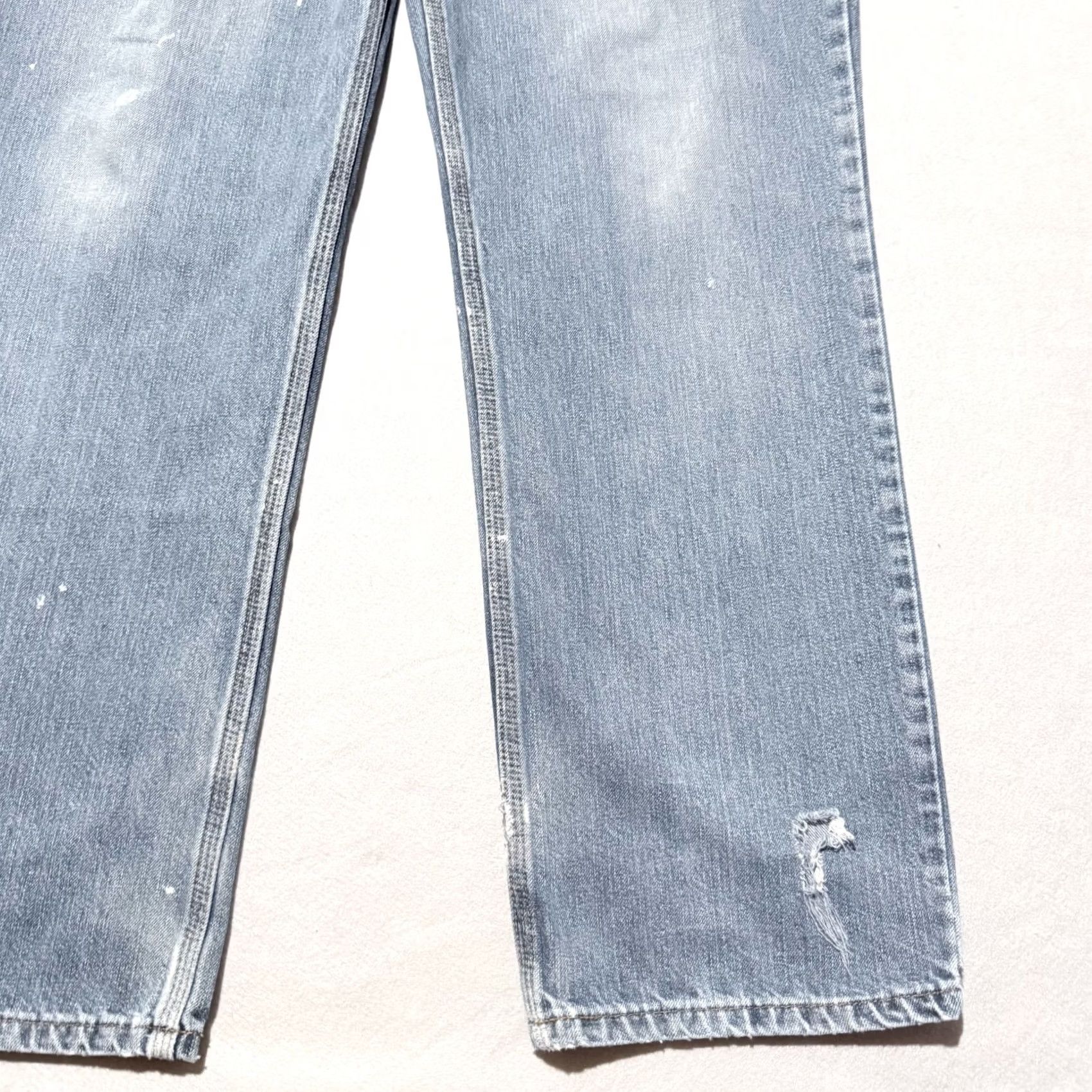 Carhartt Carhartt Jeans Men Blue Denim Mid Rise Relaxed Fit Straight Zip Fly - 34x29.5 Size US 34 / EU 50 - 6 Thumbnail