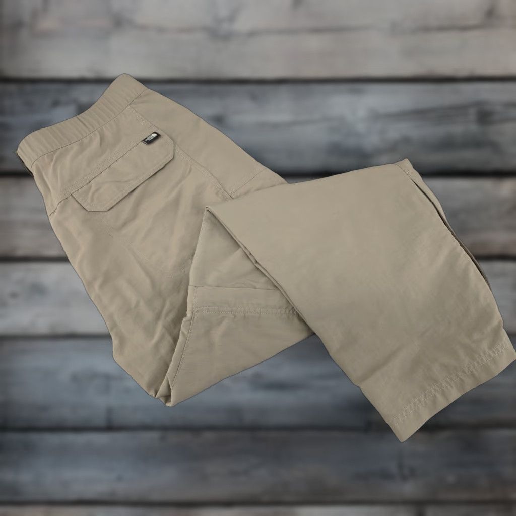 The North Face The North Face Mens Pants Tan Khaki Size L Large Convertible Belted Nylon Hiking Size US 33 - 1 Thumbnail
