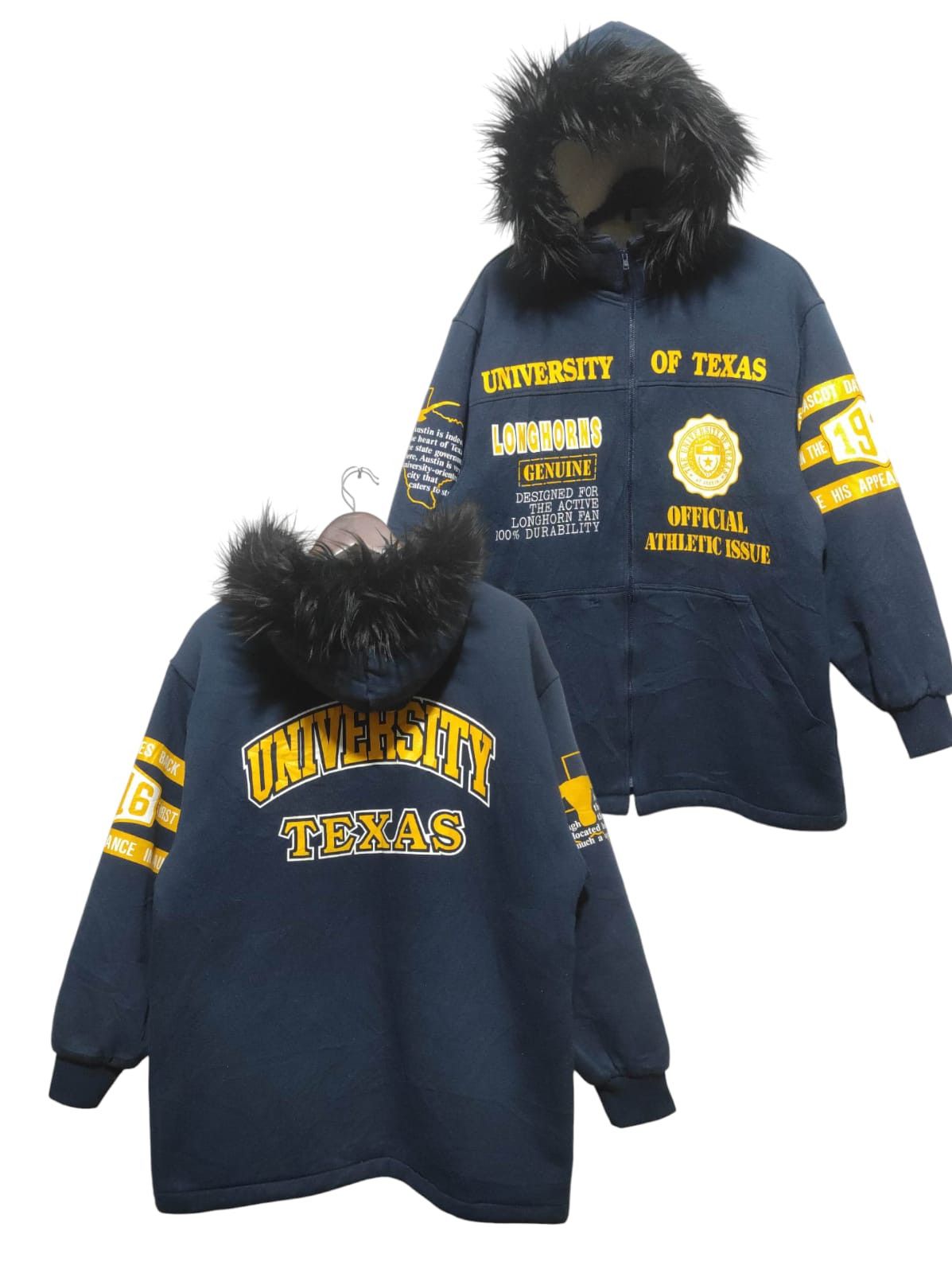 Kappa Kappa University of Texas Fur Hoodie jacket i6w9 LGB style Size US L / EU 52-54 / 3 - 2 Thumbnail