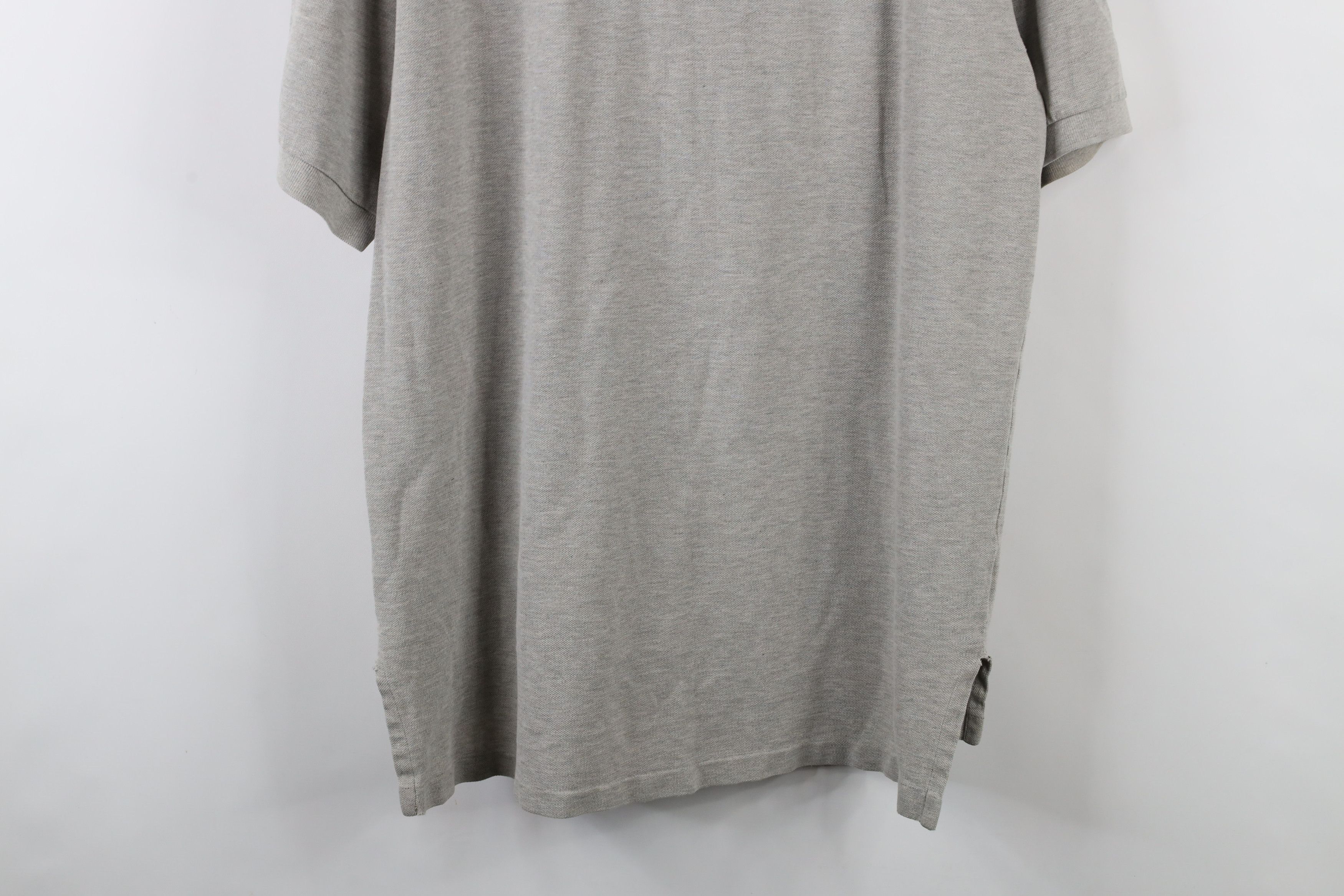 Ralph Lauren × Vintage Vintage 90s Ralph Lauren Pique Cotton Polo Shirt Gray Size US L / EU 52-54 / 3 - 14 Thumbnail