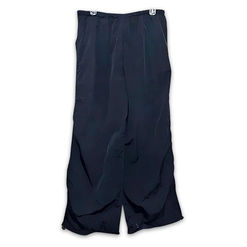 Asos ASOS Wide Leg Pants High Rise Style Bungee Cord Black 4 NWT Size 30" / US 8 / IT 44 - 4 Thumbnail