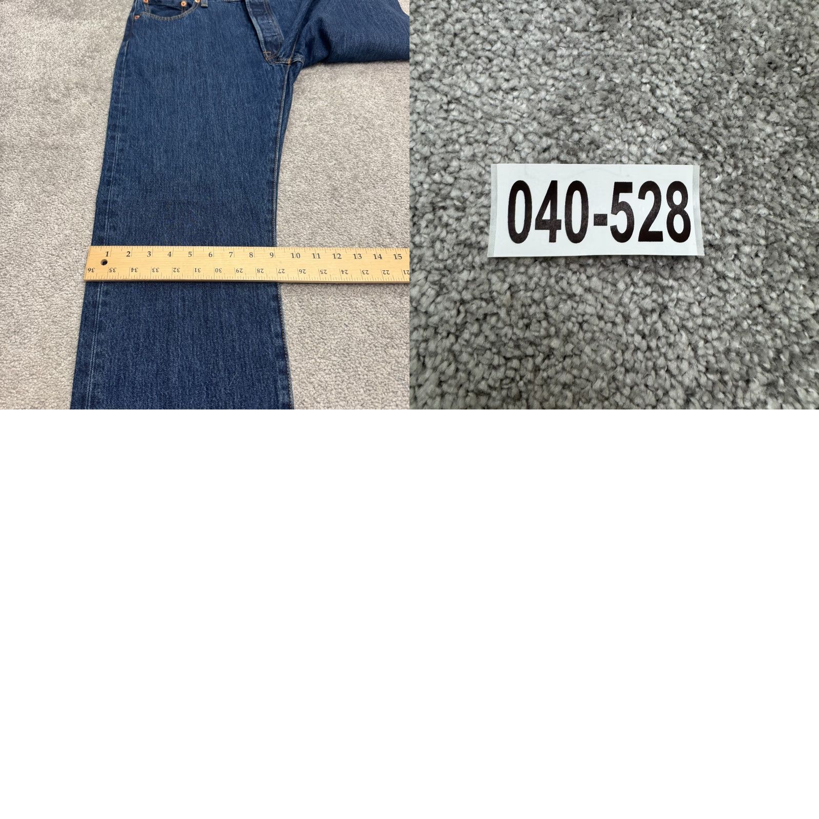 Levi's Levi's 501 Original Fit Straight Jeans Dark Wash 34x32 Navy Blue Denim Button Fly Mens Jeans Regular 501 Series Streetwear Vintage No Size US 33 - 10 Thumbnail