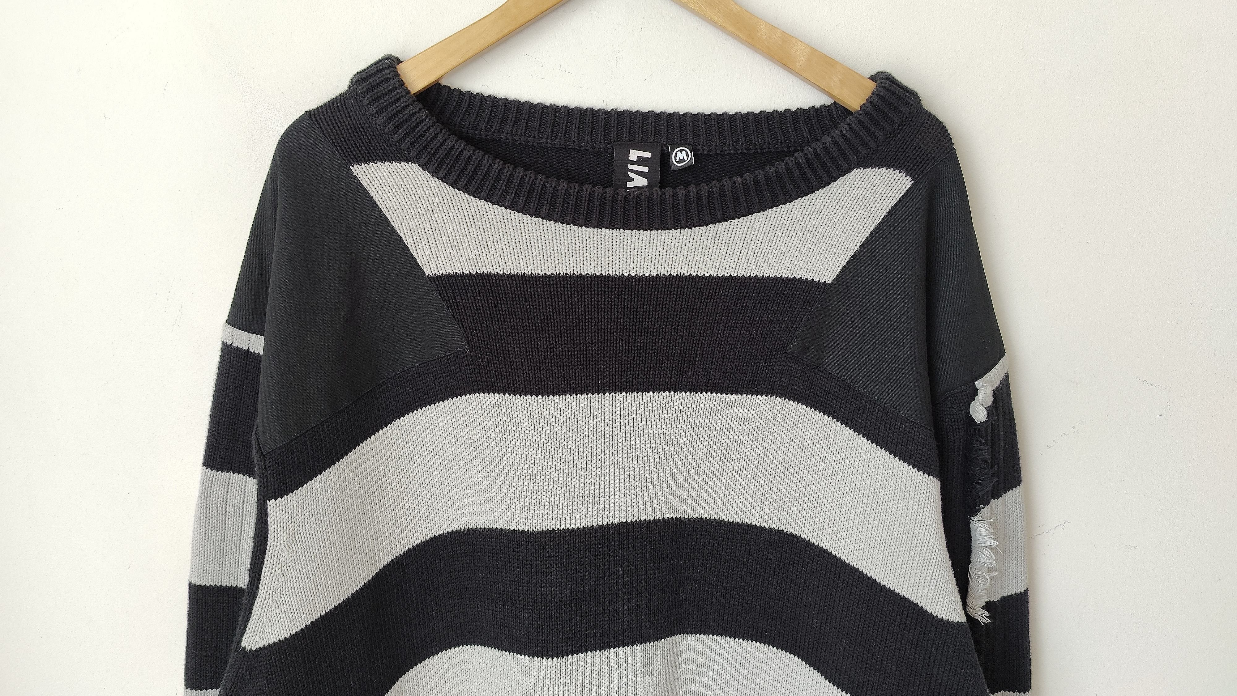 Liam Hodges RARE Liam Hodges Cotton Stripe Oversized Knit Sweater Size US XL / EU 56 / 4 - 4 Thumbnail