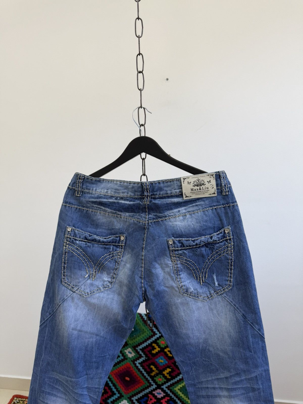 Hedi Slimane Vintage Dior Hedi Slimane Style Washed Denim Jeans Size US 32 / EU 48 - 12 Thumbnail