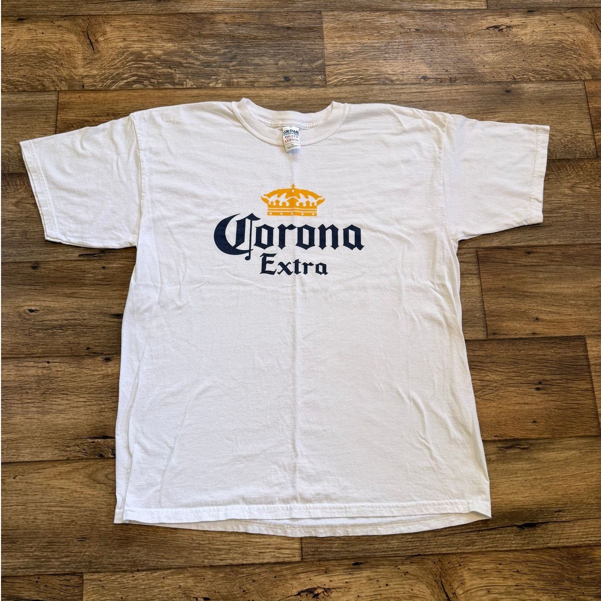 Gildan Vintage Corona Extra Beer White Tee Shirt Size US XL / EU 56 / 4 - 1 Thumbnail