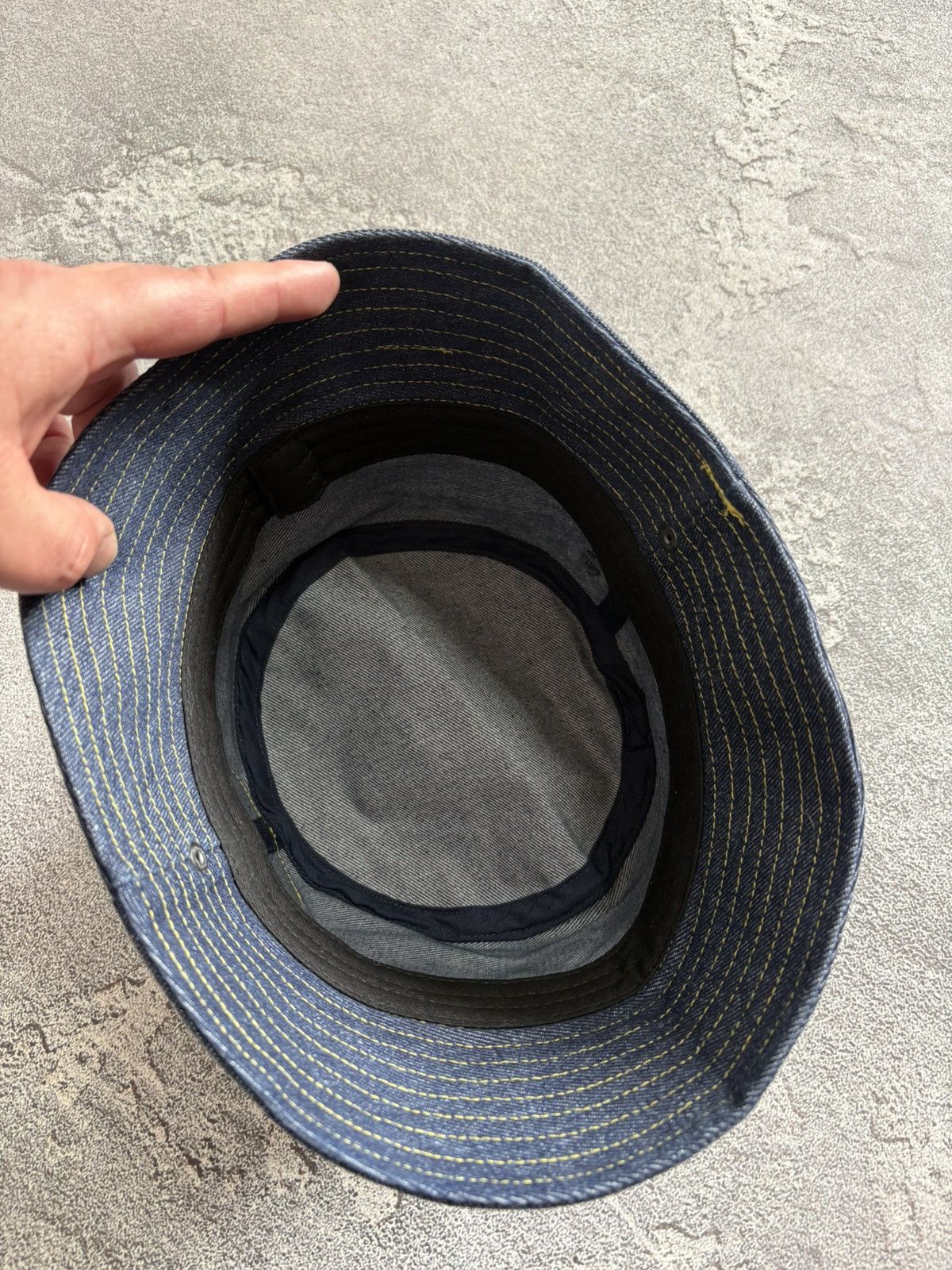 Jean Paul Gaultier Jean Paul Gaultier Pour Vous Denim Bucket Hat Bucket size OS Size ONE SIZE - 6 Thumbnail