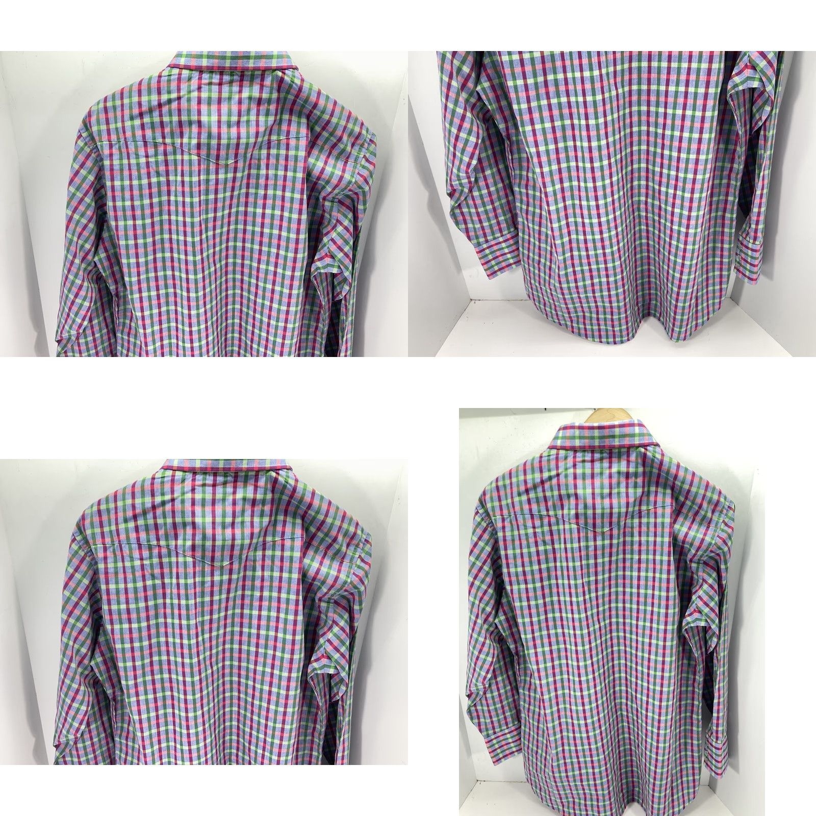 Vintage Panhandle Slim Western Pearl Snap Shirt Men Medium 16/33 Purple Long Sleeve NWT Size US M / EU 48-50 / 2 - 8 Thumbnail