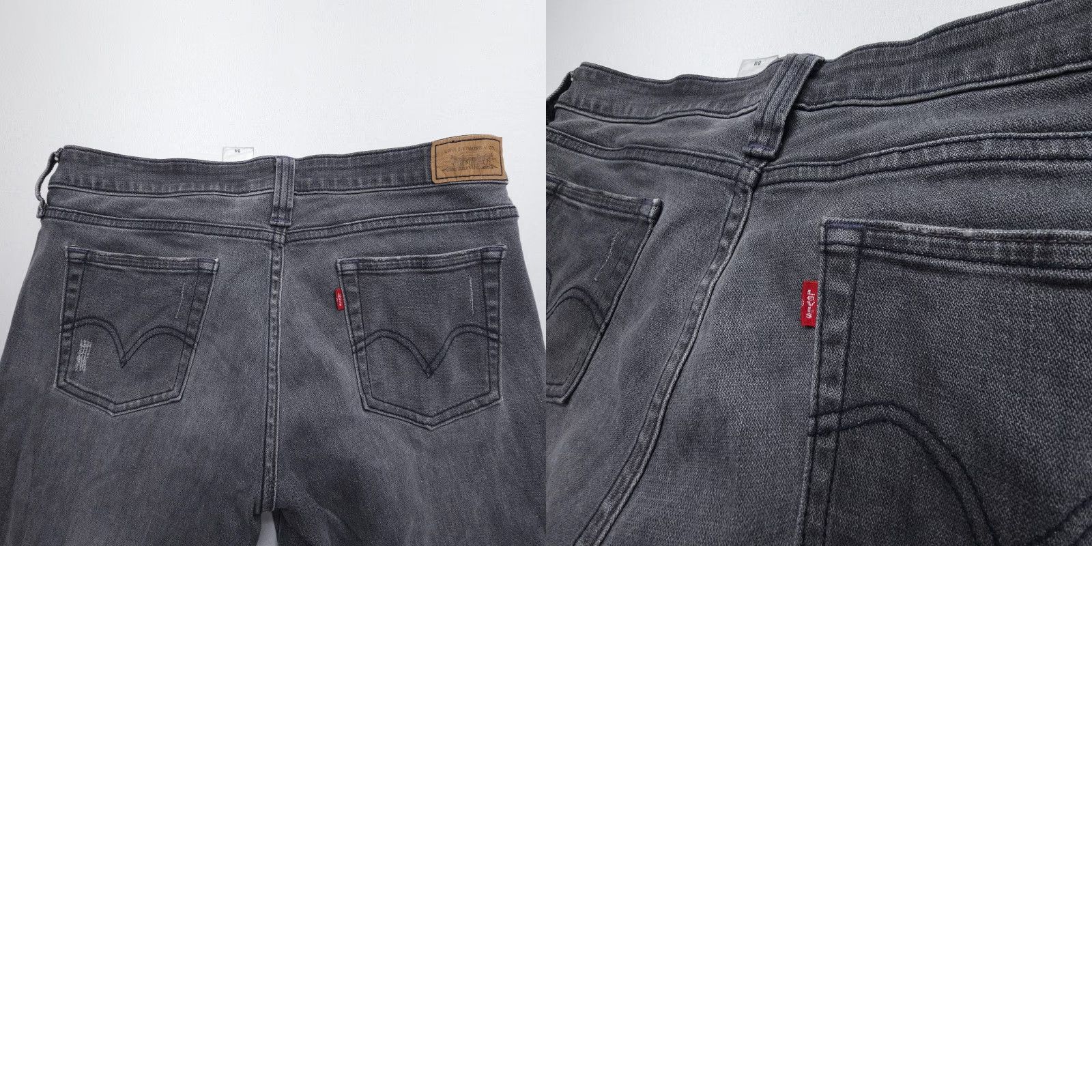 Levi's Levi's 545 Jeans Low Skinny Denim 30" Inseam 8M Gray Blue 90s Vintage Women's Regular Stretch Comfort Fashion 5-Pocket Size 30" / US 8 / IT 44 - 8 Thumbnail