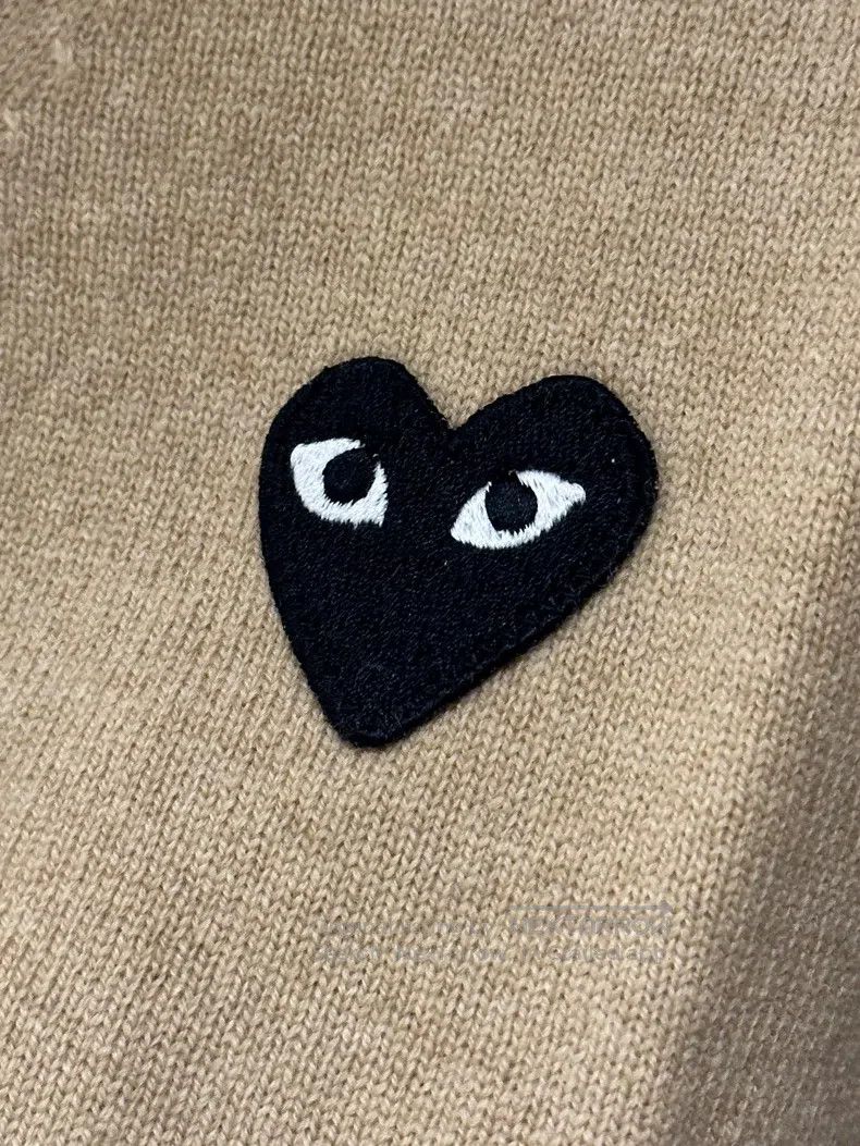 Comme des Garcons Comme Des Garcons Beige black heart cardigan Size XL / US 12-14 / IT 48-50 - 4 Thumbnail