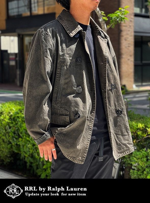 RRL Ralph Lauren Washed Canvas Peacoat Size US L / EU 52-54 / 3 - 22 Thumbnail