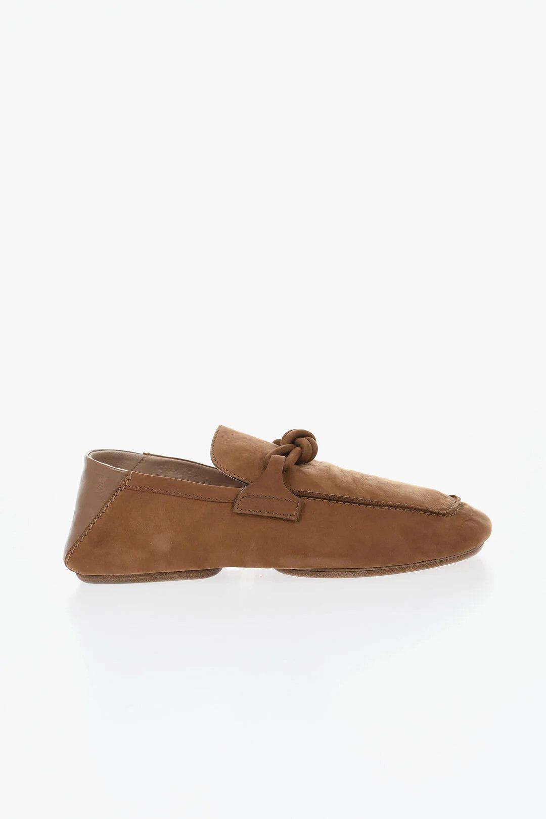 Bottega Veneta og1mm0426 Nubuck Loafers in Brown Size US 6 / EU 39 - 1 Thumbnail