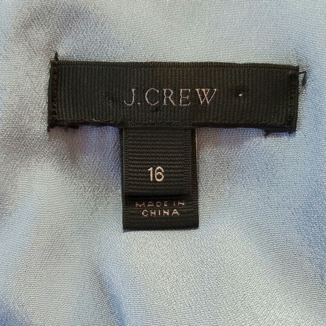 J.Crew J. Crew Size 16 Dress Silk Ruffle Paisley Blue Pink Floral Size XL / US 12-14 / IT 48-50 - 8 Thumbnail