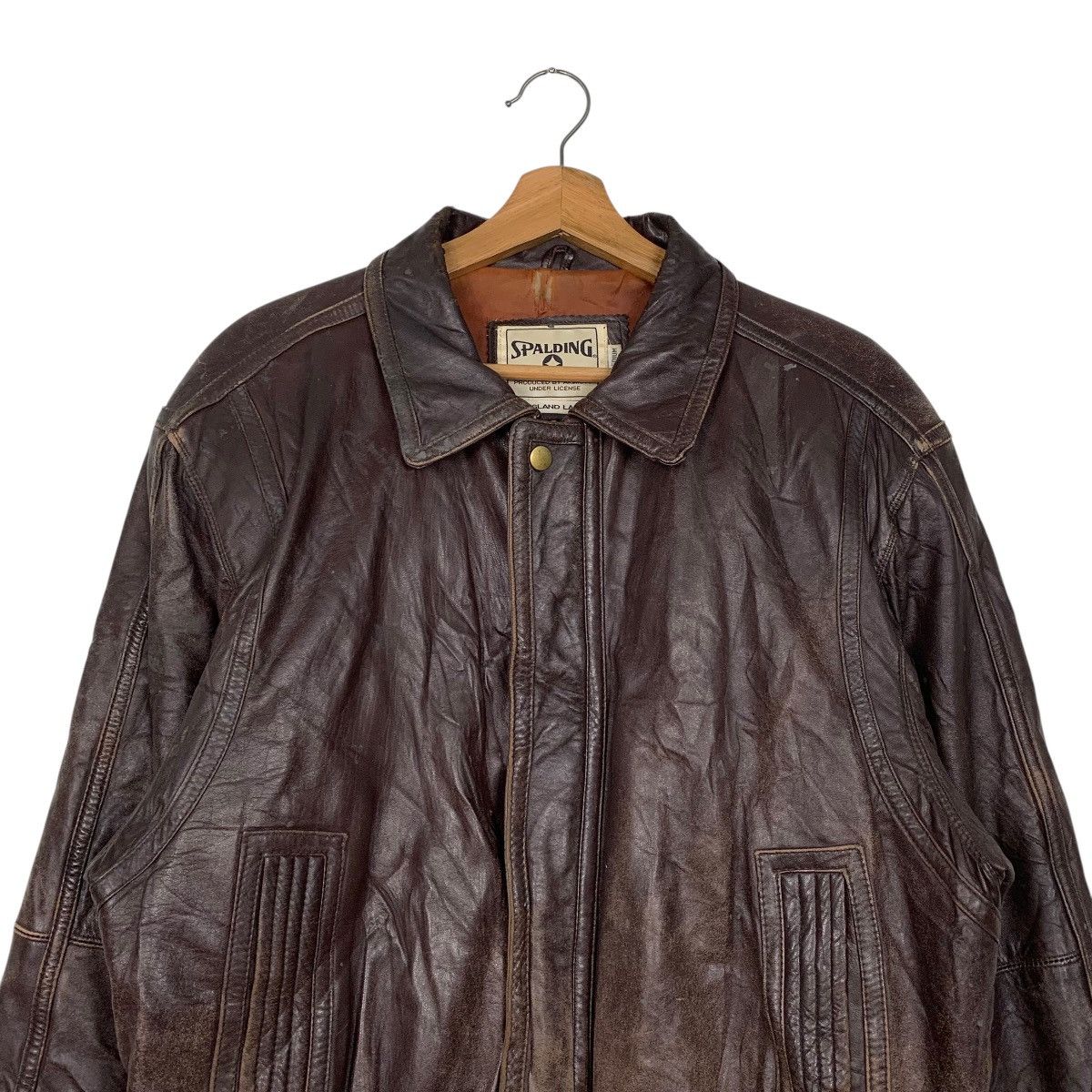 Japanese Brand Vintage Spalding Leather Jacket Size US M / EU 48-50 / 2 - 2 Thumbnail