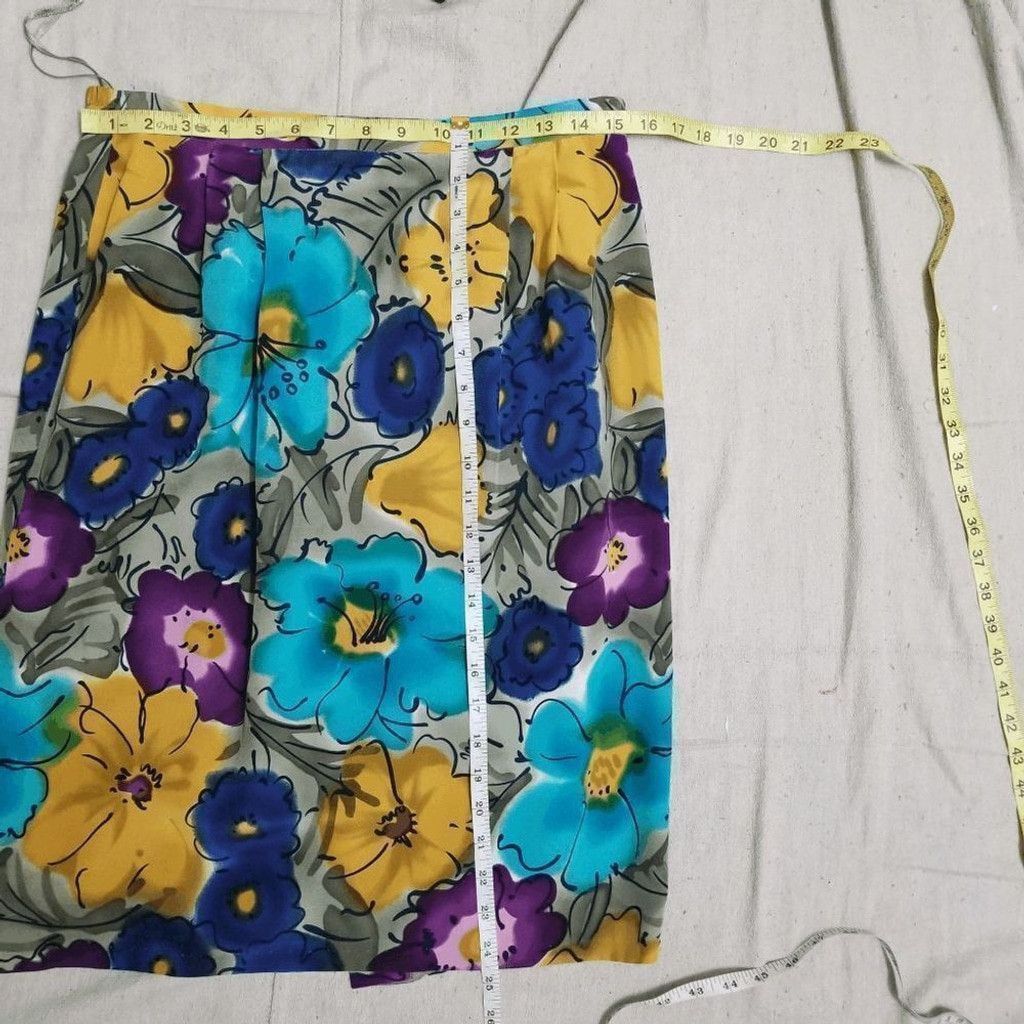 Vintage Rickie Freeman for Teri Jon floral two piece suit sz 8 541 Size M / US 6-8 / IT 42-44 - 4 Thumbnail