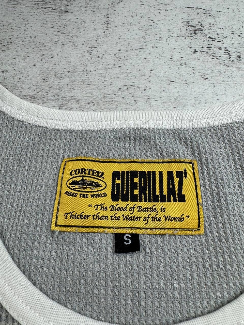 Corteiz Corteiz Alcatraz Guerillaz Gray Small Waffle Tank Top Sleeveless Jersey T Shirt Size US S / EU 44-46 / 1 - 10 Thumbnail