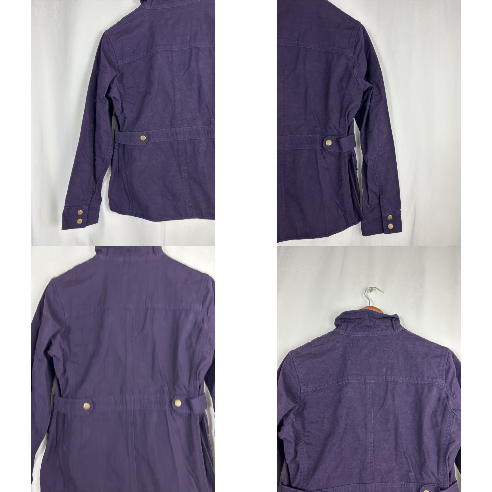 Vintage KUT from the Kloth Jacket Women M Purple Full Zip Snap Long Sleeve Field Coat Shirt? Size M / US 6-8 / IT 42-44 - 9 Thumbnail