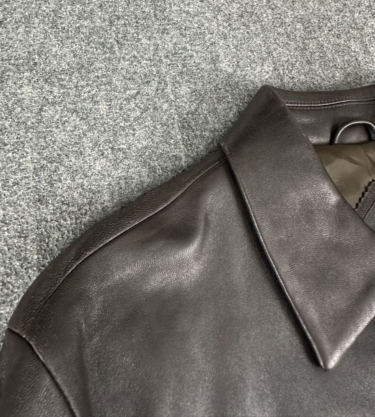 Balenciaga Balenciaga - Nicolas Ghesquiere 1998 Leather Blazer Jacket Size US L / EU 52-54 / 3 - 8 Thumbnail