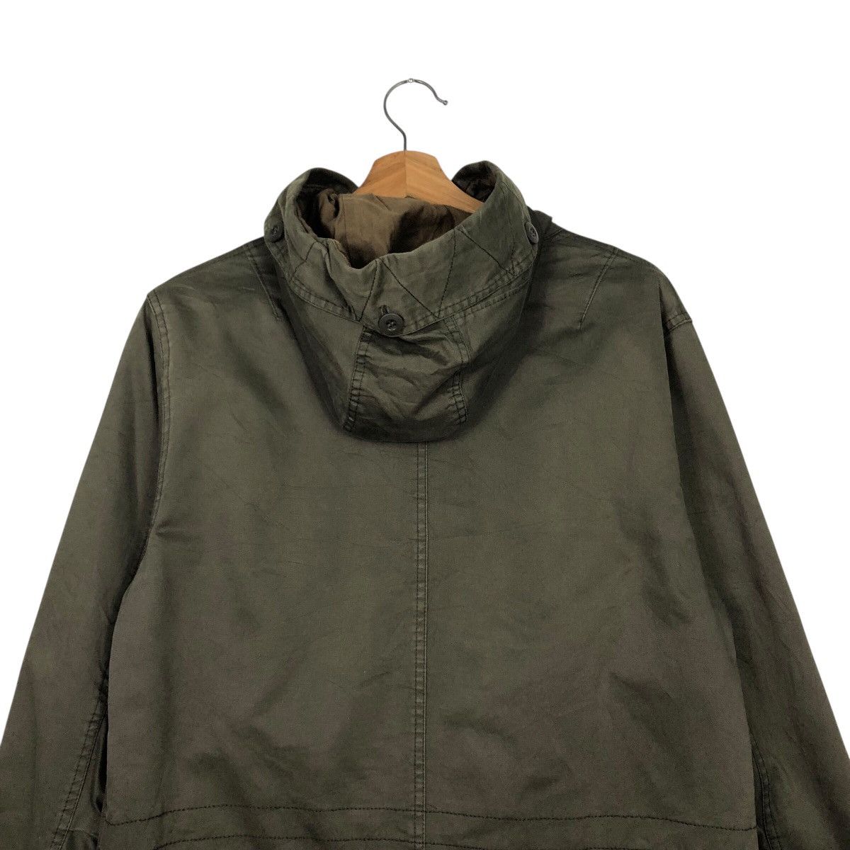 Hysteric Glamour 📌Rich Green Military Biker Jacket Zipper Hoodie Slick Punk Size US M / EU 48-50 / 2 - 10 Thumbnail