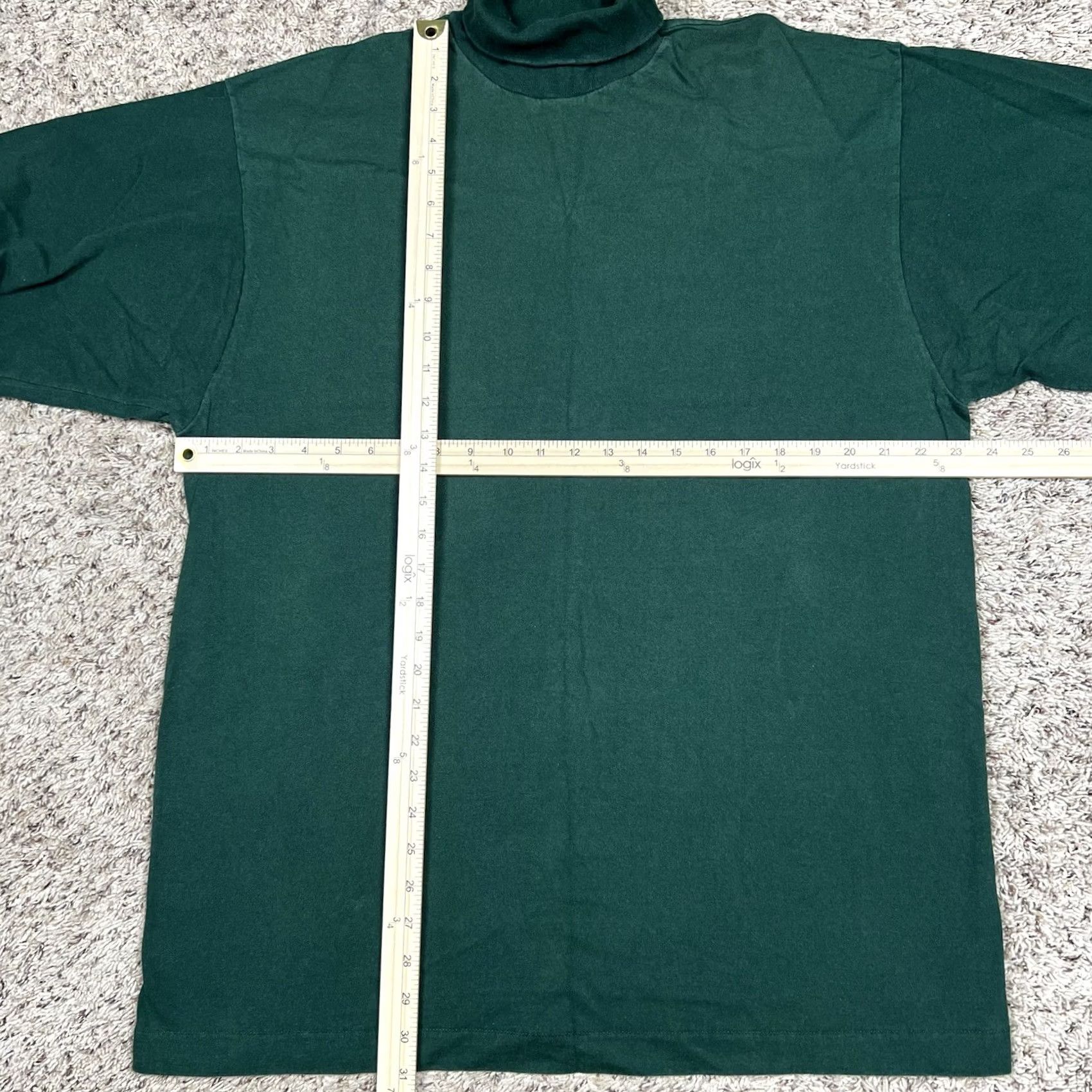 Vintage VINTAGE Northwest Territory Turtleneck Men Large Green 100% Cotton 90s Stretch Fit USA Shirt Men Size US L / EU 52-54 / 3 - 5 Thumbnail