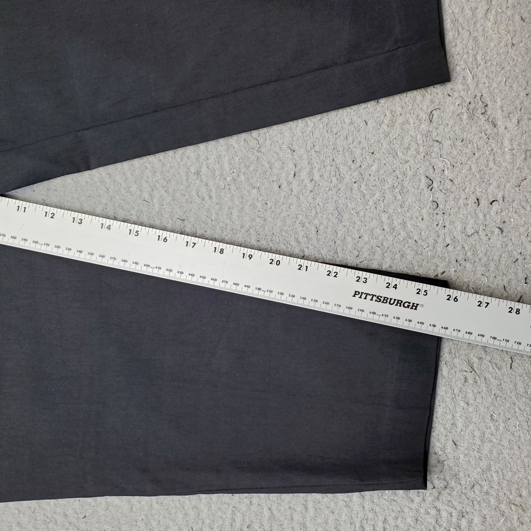 Vintage Jules & Leopold Womens 22 Black Ankle Pants Stretch High Waisted Pull On Slim Straight Pants Size 40" / US 18 - 4 Thumbnail