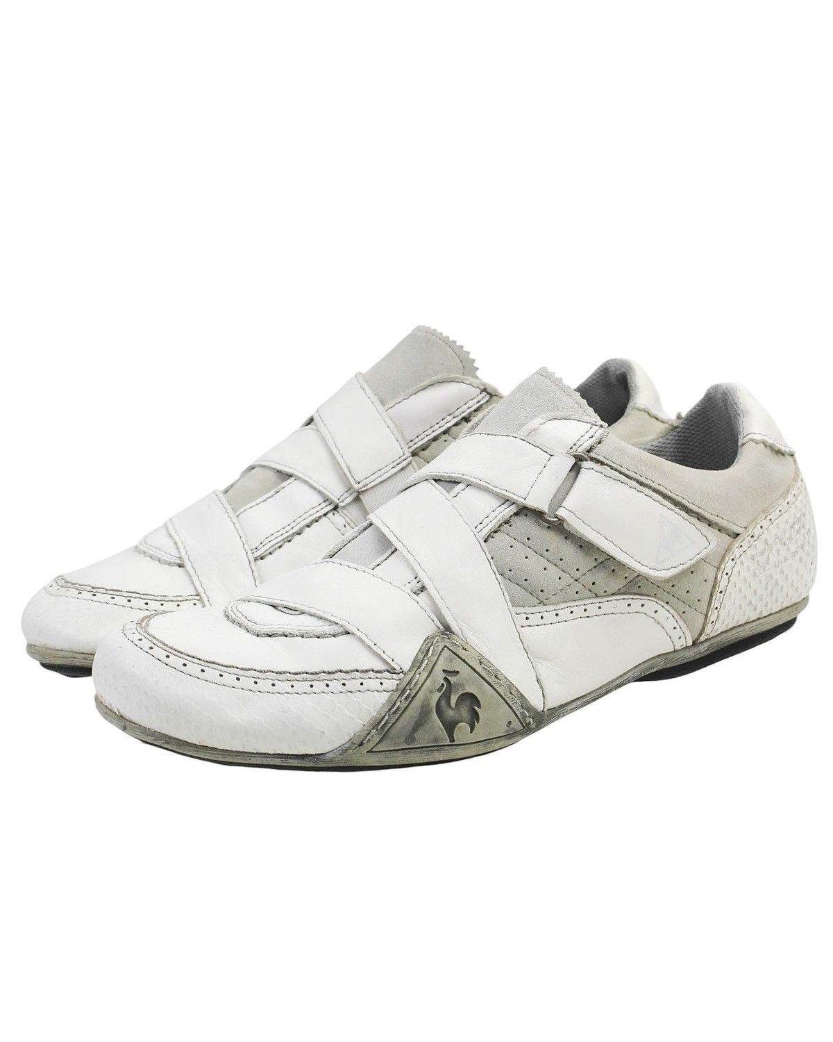 Le Coq Sportif 2000S LE COQ SPORTIF CROSS STRAP WHITE GREY TRAINER Size US 9.5 / EU 42-43 - 3 Thumbnail